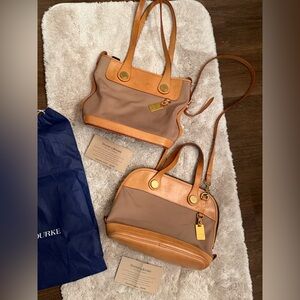 Vtg  & Bourke Tan and Brown Women's Tote Bags Set
Selling together 2 Vtg bags